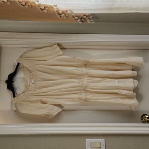 Cream cotton dress